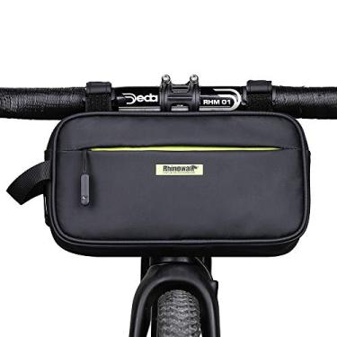 Imagem de Rhinowalk Bolsa de guidão de bicicleta, Multifuncional à prova d'água Mountain Bike Crossbar Bolsa dianteira Road Bike Basket Bicycle Frame Bag Waist Bicycle Bag Acessórios profissionais de ciclismo
