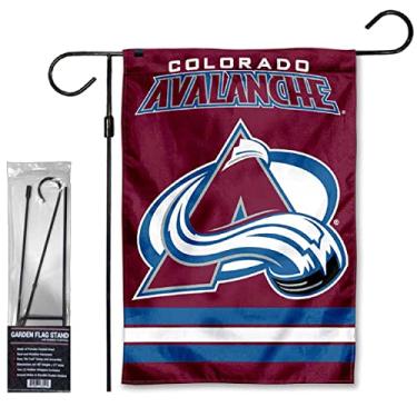 Imagem de WinCraft Suporte de suporte para bandeira de jardim e mastro Colorado Avalanche