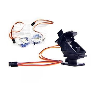 Imagem de Usmile Pan Tilt Suporte de 2 eixos FPV para câmera Gimbal com 2 servos, suporte para sensor ultrassônico de controle de movimento Arduino e Raspberry Pi, montagem de sensor ultrassônico RC FPV avião
