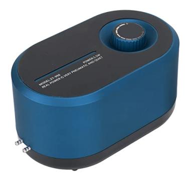 Imagem de Leftwei Bomba de ar para aquário, bomba de oxigênio de aquário de 5,5 W, operação segura e silenciosa, potente autoiniciante para oxigenação de aquário para pesca ao ar livre (plugue americano 110 V)