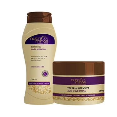 Imagem de Kit Nutriminas Açaí e Queratina Shampoo 300ml e Máscara 250g