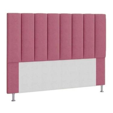 Imagem de Cabeceira Estofada Cama Box Casal 140 Cm Rosa