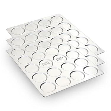 Imagem de Kit - 10 Assadeiras Pão de Hamburguer 20 Cavidades Alumínio 58x70 APH20 - Imeca