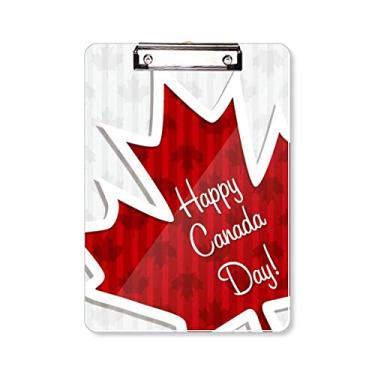 Imagem de Bloco de notas Happy Canada Day 4 de julho, pasta, textura de folha de bordo, placa de apoio A4