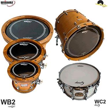 Imagem de Kit de Peles Williams - WB2 Duplo filme Black (10″/12″/14″/22″)+ Pele(caixa) WC2 14″