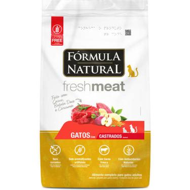 Imagem de Ração Seca Fórmula Natural Fresh Meat Carne para Gatos Castrados - 7 Kg