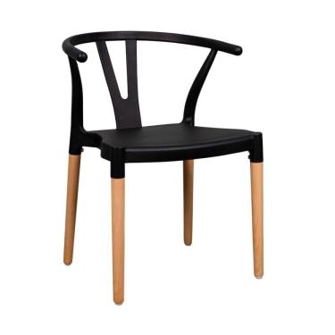 Imagem de Cadeira Polipropileno Wishbone Preto