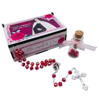 Imagem de Kit Lembrança Terço Santa Teresinha do Menino com Pingente