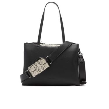 Imagem de Calvin Klein Bolsa organizacional 2 em 1 cromada, Preto/branco, One Size