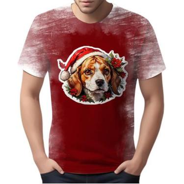 Imagem de Camiseta Camisa Tshirt Natal Festas Beagle Cachorro Noel 1 - Enjoy Sho
