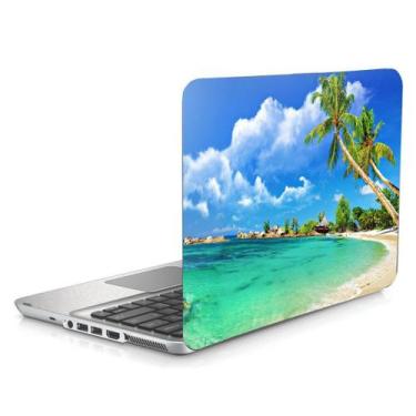 Imagem de Skin Adesivo Protetor Para Notebook 15,6" Praia Paradisíaca D1 - Skin