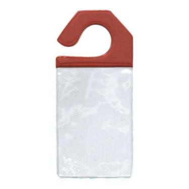 Imagem de Crachá Estacionamento Retrovisor Suport Veiculo Vermelho 10X