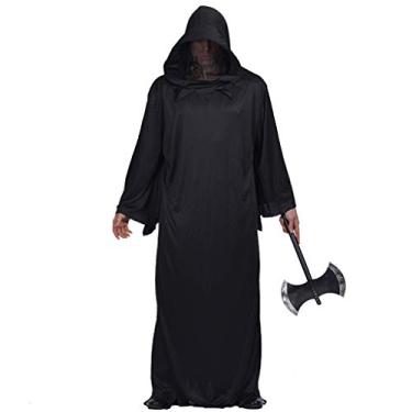 Imagem de EraSpooky Fantasia masculina de Morte Morte com Capuz Fantasia Fantasma de Halloween