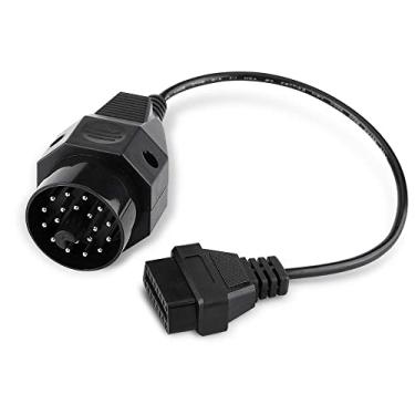 Imagem de Creator Cabo adaptador de conector OBD1 para 16PIN OBD2 de 20 pinos para BMW E31 E32 E34 E36 OBD 1 fio de ferramenta de digitalização