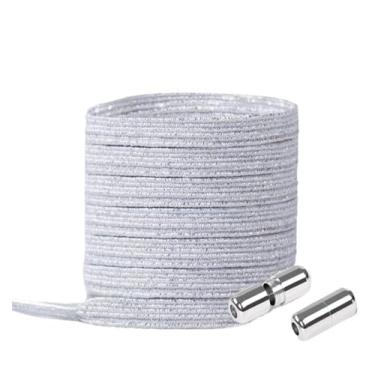 Imagem de Elastic Locking ShoeLace Metal Lock Shoe Laces Women No Tie Shoes Lace Kids Adult Unisex Sneakers Laces Strings (Color : Random color 1Pair)