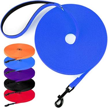 Imagem de lynxking Coleira de treinamento para cães longa obediência recall agilidade coleira 4,6 m, 9,1 m 15,2 m, guia de rastreamento perfeita para treinamento, brincadeira, acampamento e quintal