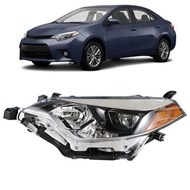 Imagem de WFLNHB Substituição do conjunto de faróis para Toyota Corolla 2014-2016