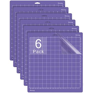 Imagem de Gwybkq Tapete de Corte Roxo 30,5 x 30,5 cm, 6 Unidades, PVC/Adesivo Exclusivo, Antiderrapante, Ideal para Cricut Maker/Explore Air 2/Air/One e Silhouette Cameo 4/3/2/1