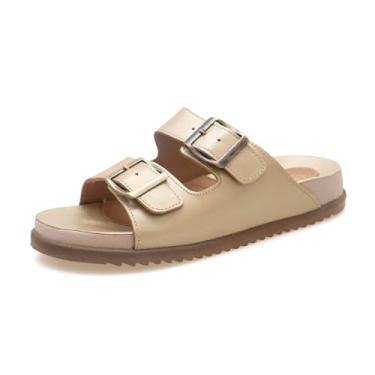 Imagem de Sandália Feminina Metalizada Papete Dourada em Couro PARADISE Rota79 (DOURADO, BR, Adulto, Numérico, M, 35)