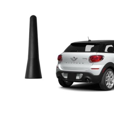 Imagem de Antena curta compatível com modelos Honda Mazda Nissan Acura BMW Mini Cooper Select | Preto 6,3 cm | Mini antena de rádio de substituição direta | Antena de teto para carro