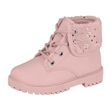 Imagem de Bota Coturno Infantil Menina Molekinha 2126.520 Rosa