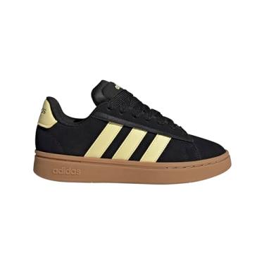 Imagem de adidas Grand Court Alpha 00s Tênis feminino, Preto/quase amarelo/chiclete, 7.5