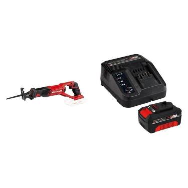 Imagem de Serra Sabre a Bateria Te-ap 18 Li-solo e 1 Kit Carregador Bivolt com Bateria 18v 4,0ah Pxc Vermelho