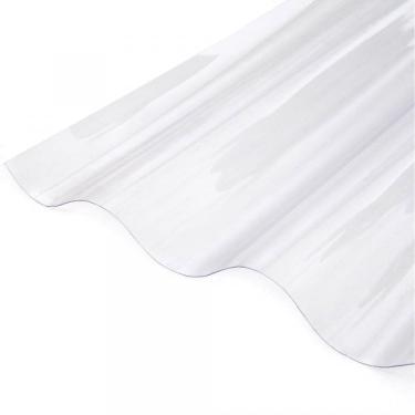 Imagem de Kit com 10 Telhas Policarbonato 183cm X 110cm Onda Alta Transparente