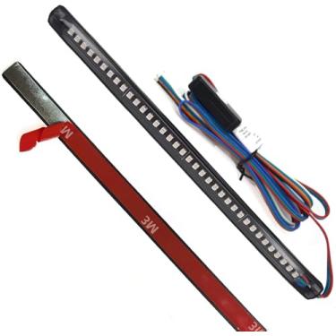 Imagem de Tira de luz LED NBWDY para placa de carro de Harley Davidson Placa de freio traseiro sinal de interrupção 36LED-3528 8" luz LED flexível para motocicletas Scooters ATV