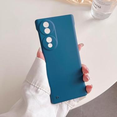 Imagem de Capa de plástico rígido sem moldura fina para Honor 90 70 50 30 20 Magic 6 5 Lite 4 Pro, capa traseira, azul escuro, para Honor 20