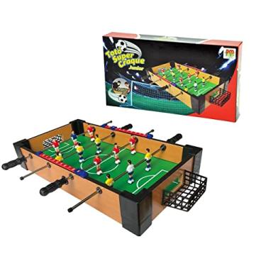Imagem de Jogo Pebolim Infantil Totó Super Craque Junior 40,5cm, DM Toys