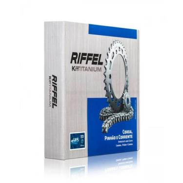 Imagem de Relação transmissão Ybr 125 /Factor Riffel Titanium Aço 1045