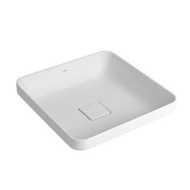 Imagem de Cuba Sobrepor Quadrada Sem Mesa Slim Branco Deca 40x40cm - DECA LOUÇAS