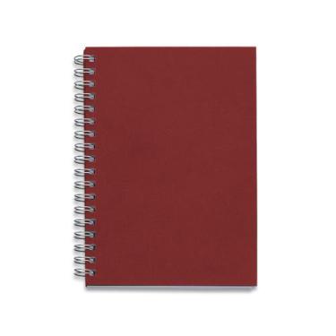 Imagem de Caderno Escolar Espiral Capa Kraft Escolar Bolsa Pequena - MMG, Vermel
