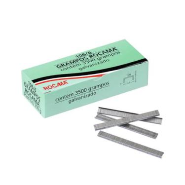 Imagem de Grampos Para Grampeador 106/06 Caixa 3500 Grampos Rocama, 106/6