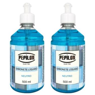 Imagem de Kit 2 Sabonete Líquido Neutro Corpo e Mãos 500Ml - Pepilon
