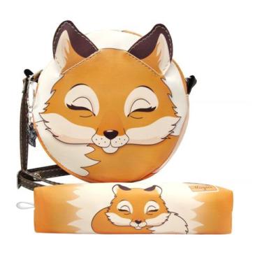 Imagem de Kit Infantil Bolsa e Estojo Raposinha, Magicc