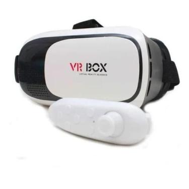 Imagem de Óculos 3D Realidade Virtual Com Controle Para Celular Jogos - Top Tota