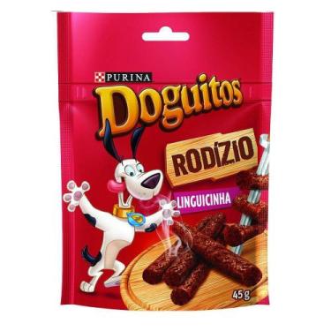 Imagem de Petisco Doguitos Rodízio para Cães Adultos e Filhotes Sabor Linguicinh