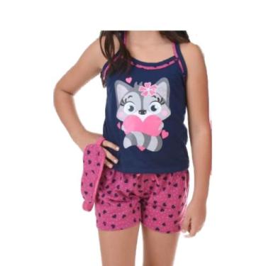 Imagem de Baby Doll Infantil c/ Máscara de Dormir - Sonhar, GG