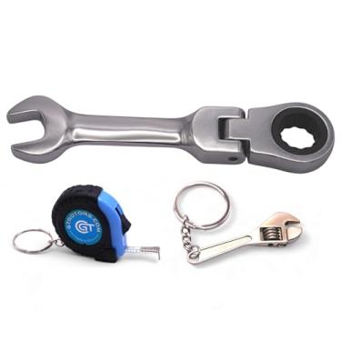 Imagem de GT//Rotors Chave de soquete catraca grossa de 10 mm (bônus grátis: chaveiro de fita de 3 pés e chaveiro mini chaveiro)