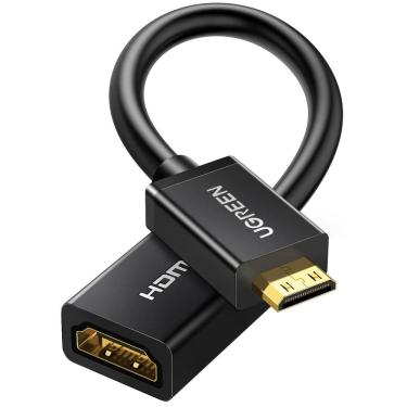 Imagem de Adaptador HDMI UGREEN Mini HDMI macho para HDMI fêmea 4K 60Hz