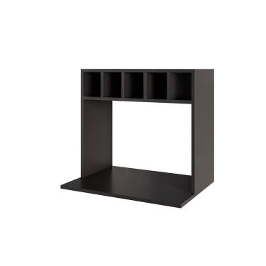 Imagem de Suporte Para Microondas Com Nicho Adega Para Cozinha Emma 60cm M12 - D`rossi Cor Preto