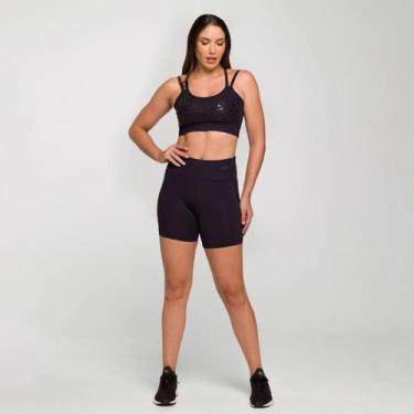 Imagem de Conjunto oncinha ts - LOT FITNESS COMERCIO E INDUSTRIA LTDA, P, Preto