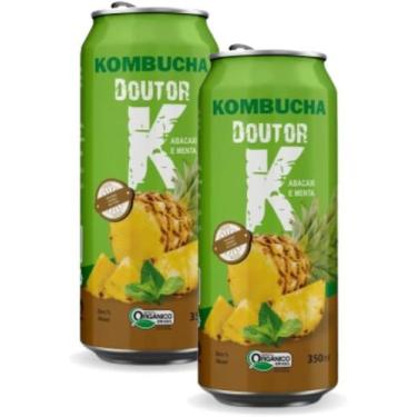 Imagem de Kit 03 - Kombucha Orgânica Sabor Abacaxi e Menta 350ml DRK - Kombucha 