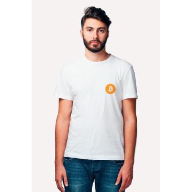 Imagem de Camiseta Bitcoin Pocket - nerd chic, GG, Branco