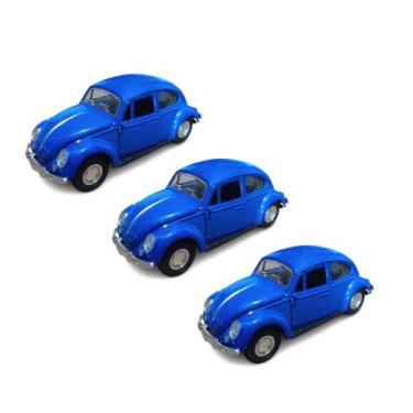 Imagem de Kit 3x Brinquedo carrinho Fusca de propulsão - AP TOYS