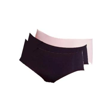 Imagem de Kit com 3 Calcinhas Caleçon Hope 30850 Colorido, Rosa, M