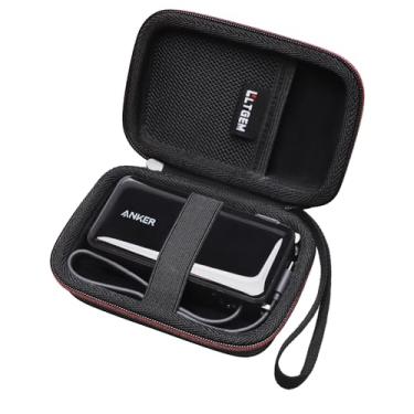 Imagem de LTGEM Capa rígida compatível com carregador portátil Anker 3 em 1 para iPhone, carregador portátil de 10.000 mAh, apenas capa (preto)