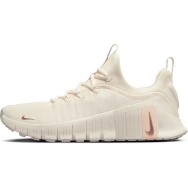 Imagem de Nike Free Metcon 6 Tênis de treino feminino (FJ7126-100, marfim pálido/goiaba/vela/bronze vermelho) tamanho 42